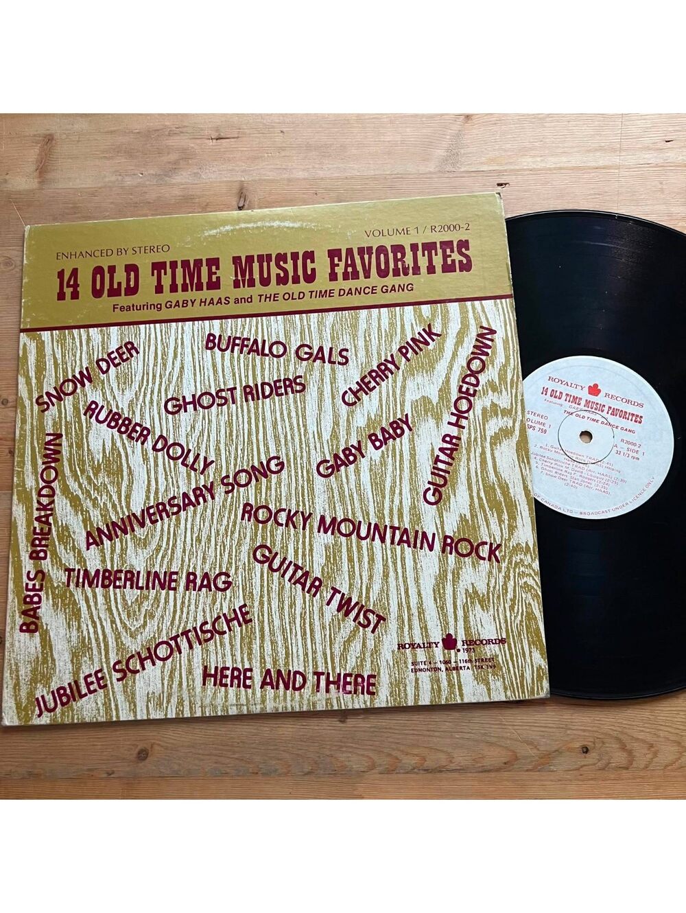 Gaby Haas and The Old Time Dance Gang-14 Old Time Music Favorites 33rpm VG+ VR16
